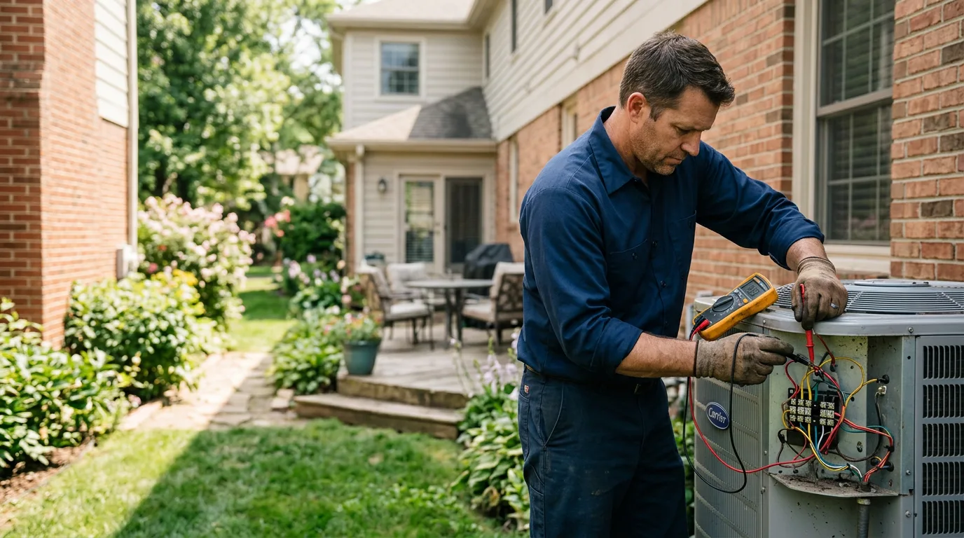 HVAC technician working near Lancaster, TN